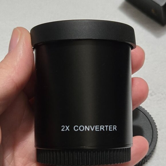 Opteka HD/MC 500mm f/8 Preset T-Mount Lens with 2x Teleconverter and EF Adapter - Picture 6 of 8